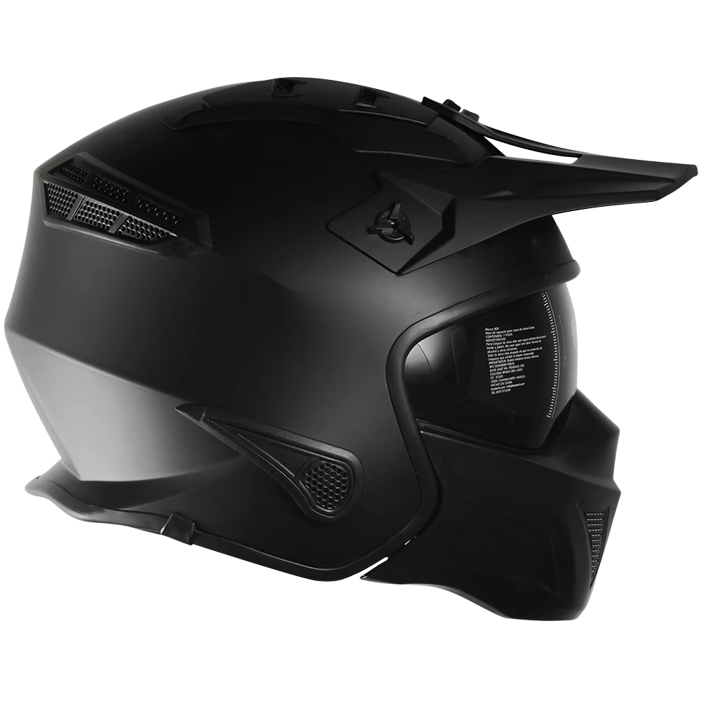 CASCO ROCK-O SOLIDO NEGRO MATE