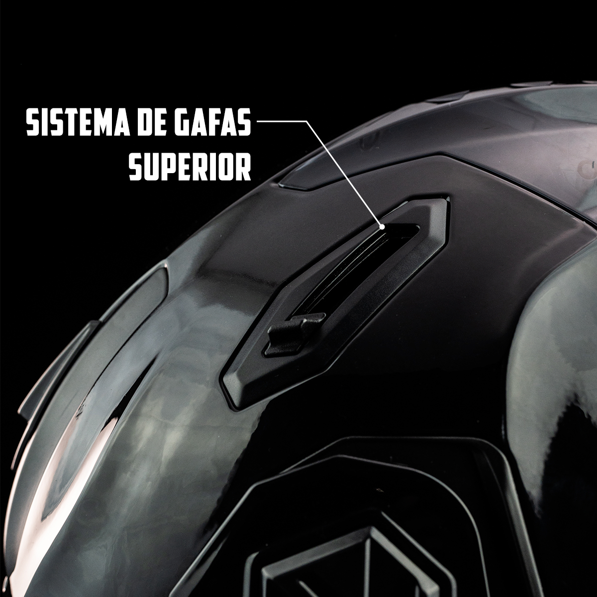 CASCO ALPHA NEGRO GLOSSY 11