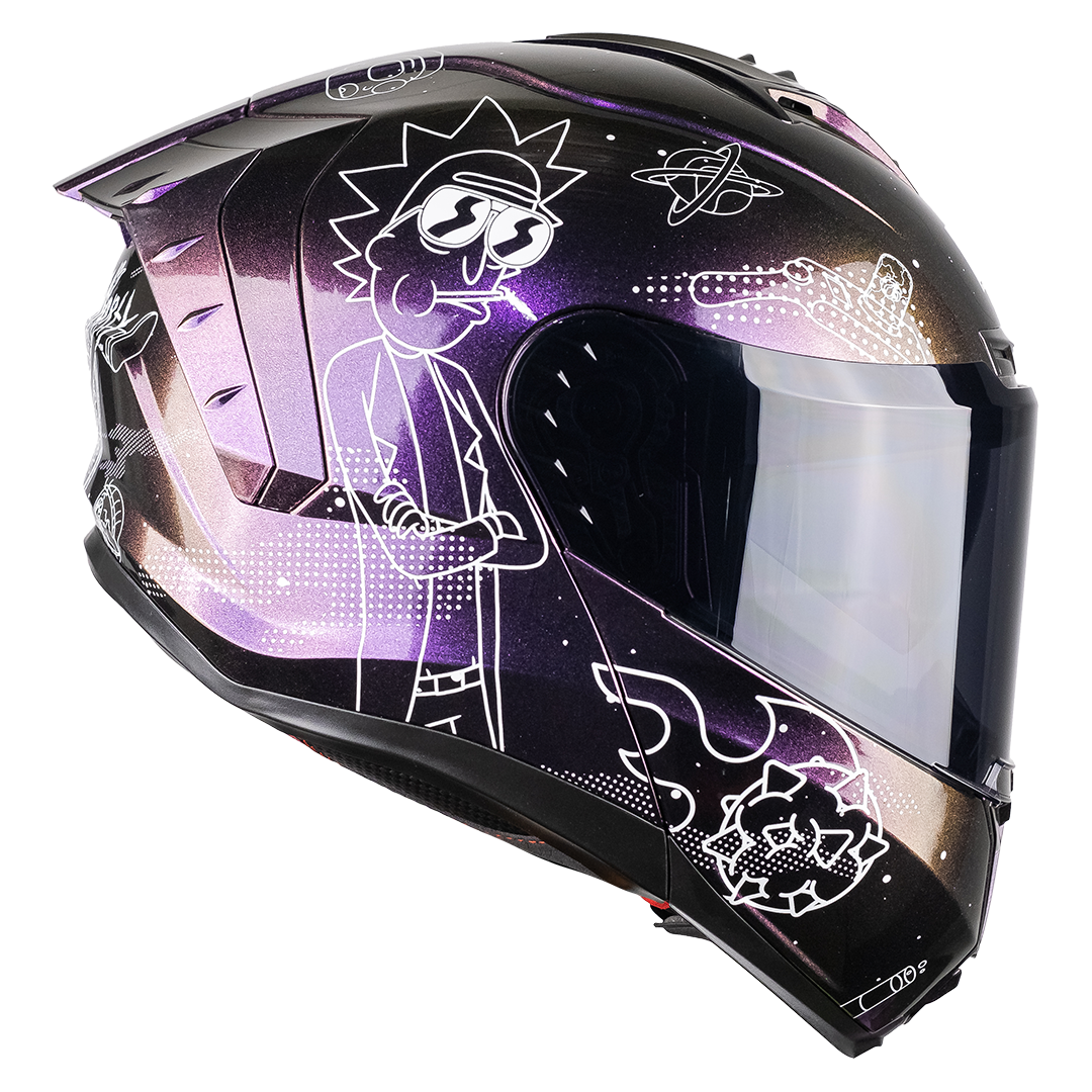 CASCO SNOW RICK & MORTY GALACTIC FLUORESCENTE 1