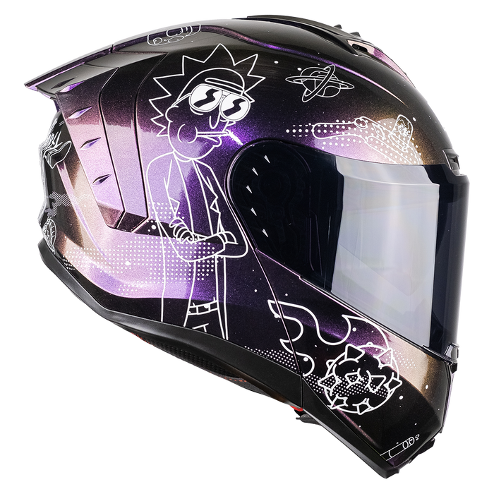 CASCO SNOW RICK & MORTY GALACTIC FLUORESCENTE 1