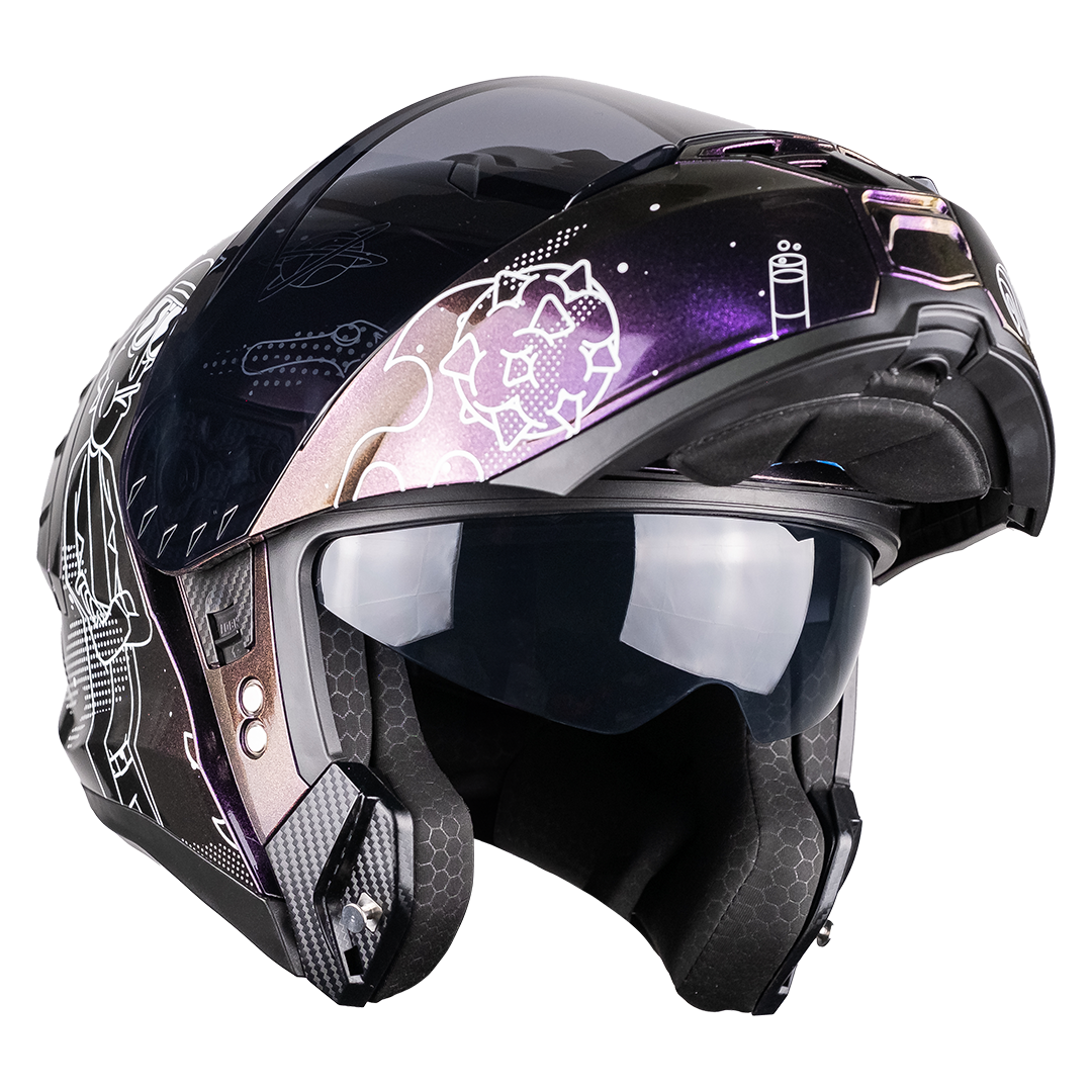 CASCO SNOW RICK & MORTY GALACTIC FLUORESCENTE 5