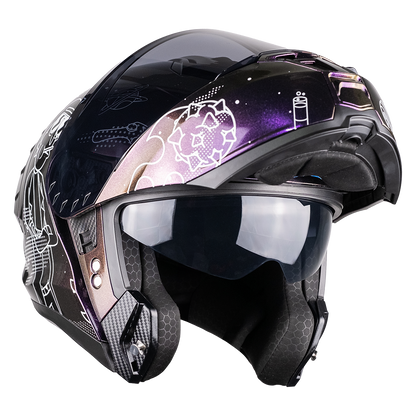 CASCO SNOW RICK & MORTY GALACTIC FLUORESCENTE 5
