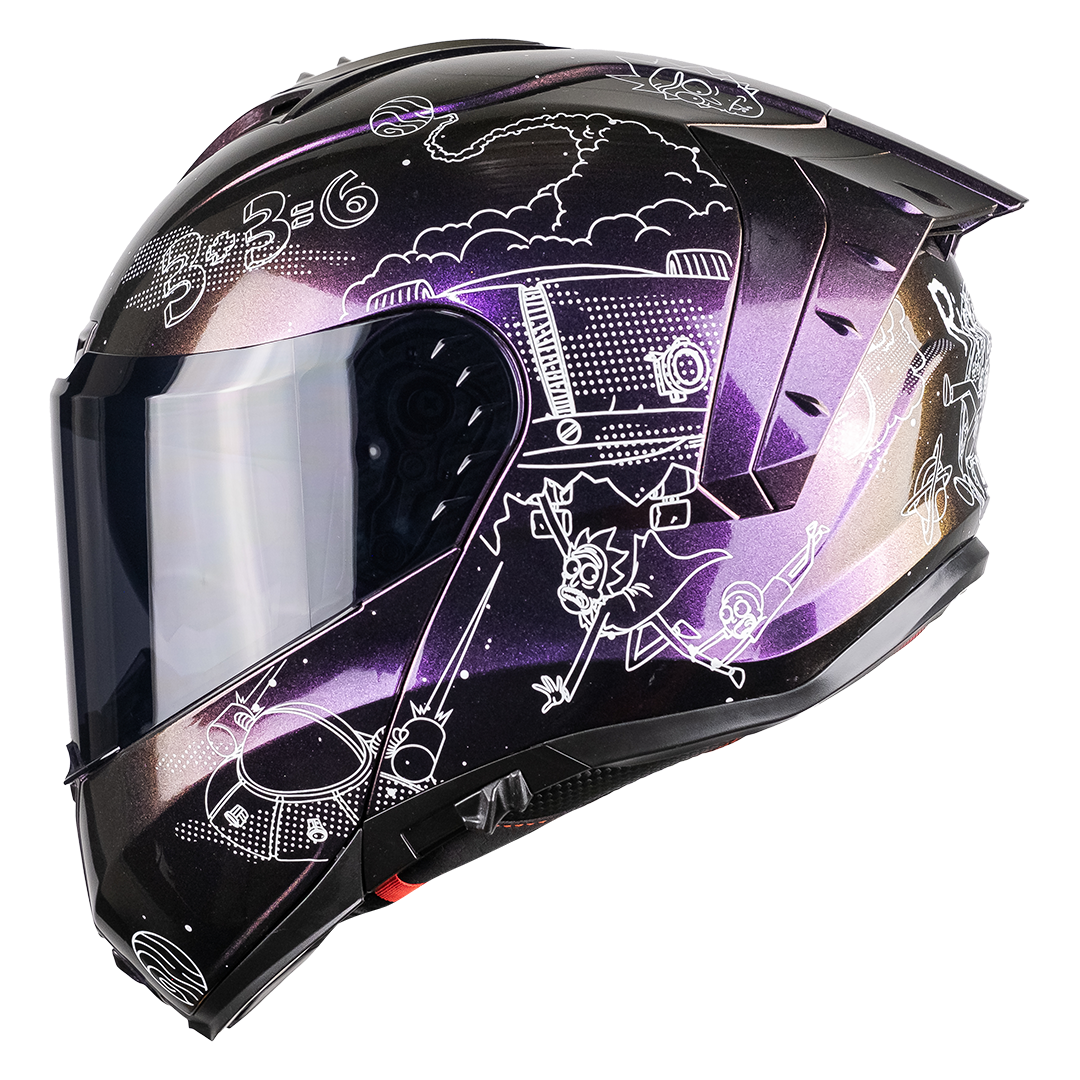 CASCO SNOW RICK & MORTY GALACTIC FLUORESCENTE 3