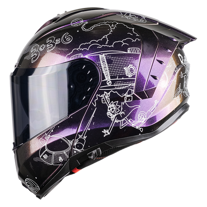 CASCO SNOW RICK & MORTY GALACTIC FLUORESCENTE 3