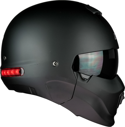 CASCO SPECTRUM NEGRO MATE LUZ LED Cascos KOV + de motociclista