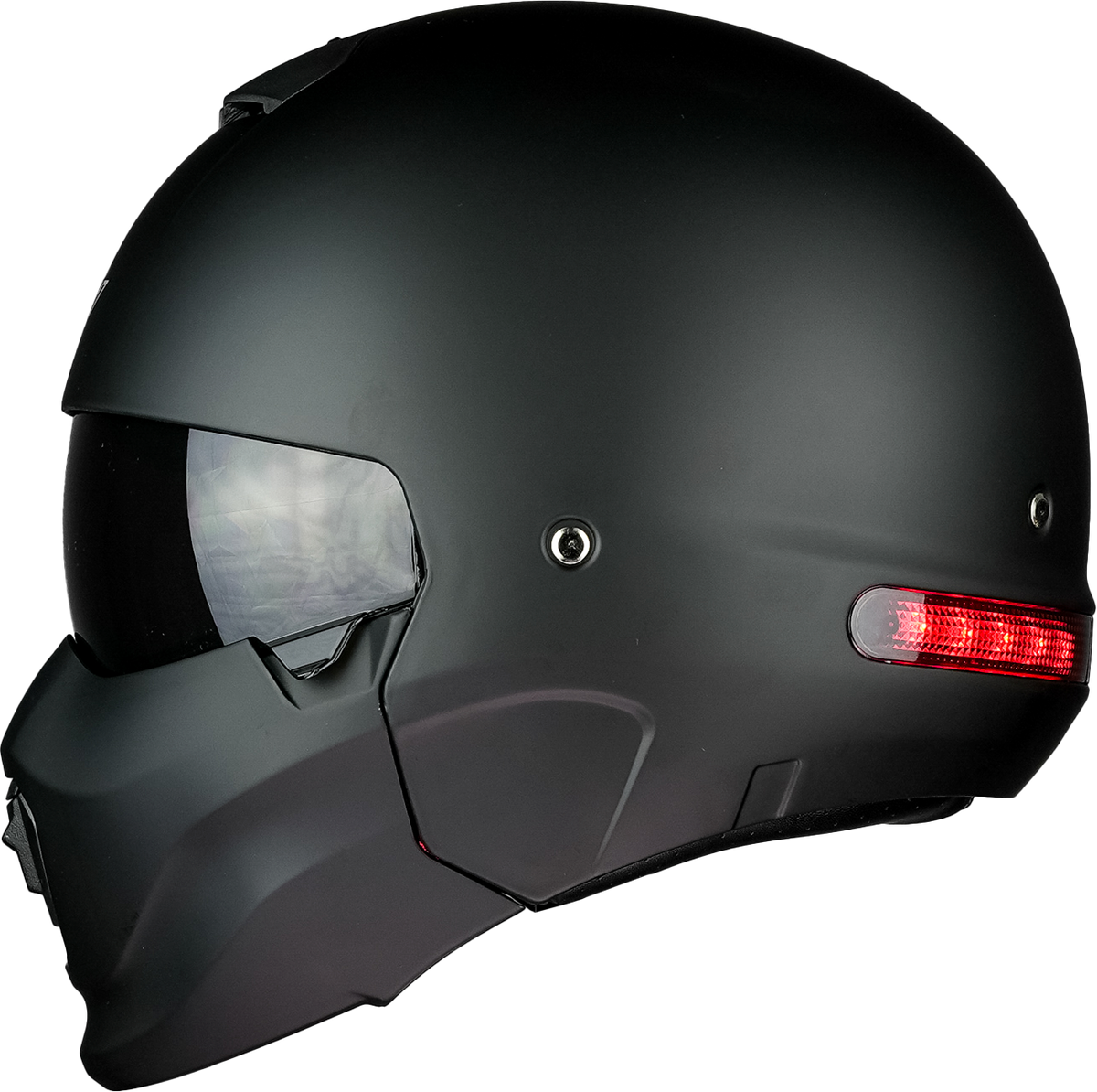 CASCO SPECTRUM NEGRO MATE LUZ LED Cascos KOV + de motociclista