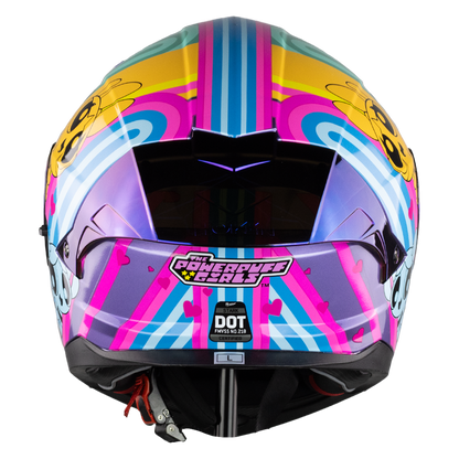 CASCO STARK CHICAS SUPERPODEROSAS ROCK GIRL MORADO Cascos KOV + de motociclista