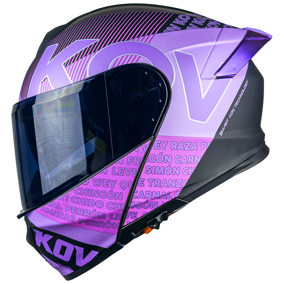 CASCO THUNDER FLOW MORADO 3