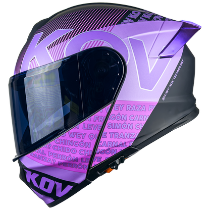 CASCO THUNDER FLOW MORADO 3