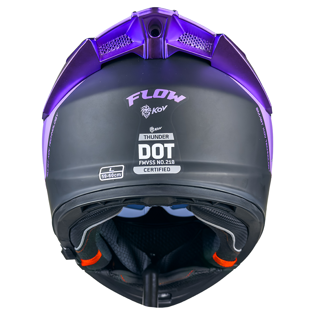 CASCO THUNDER FLOW MORADO 4