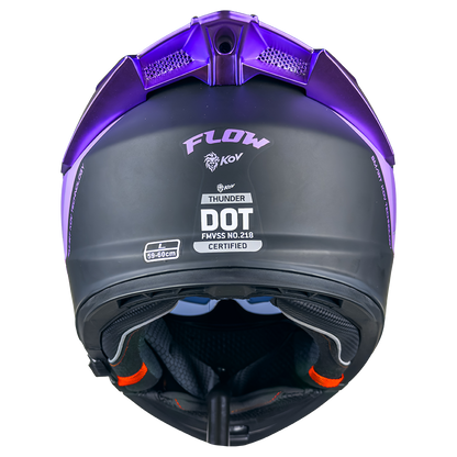CASCO THUNDER FLOW MORADO 4