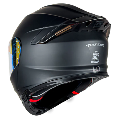 CASCO THUNDER LED NEGRO MATE
