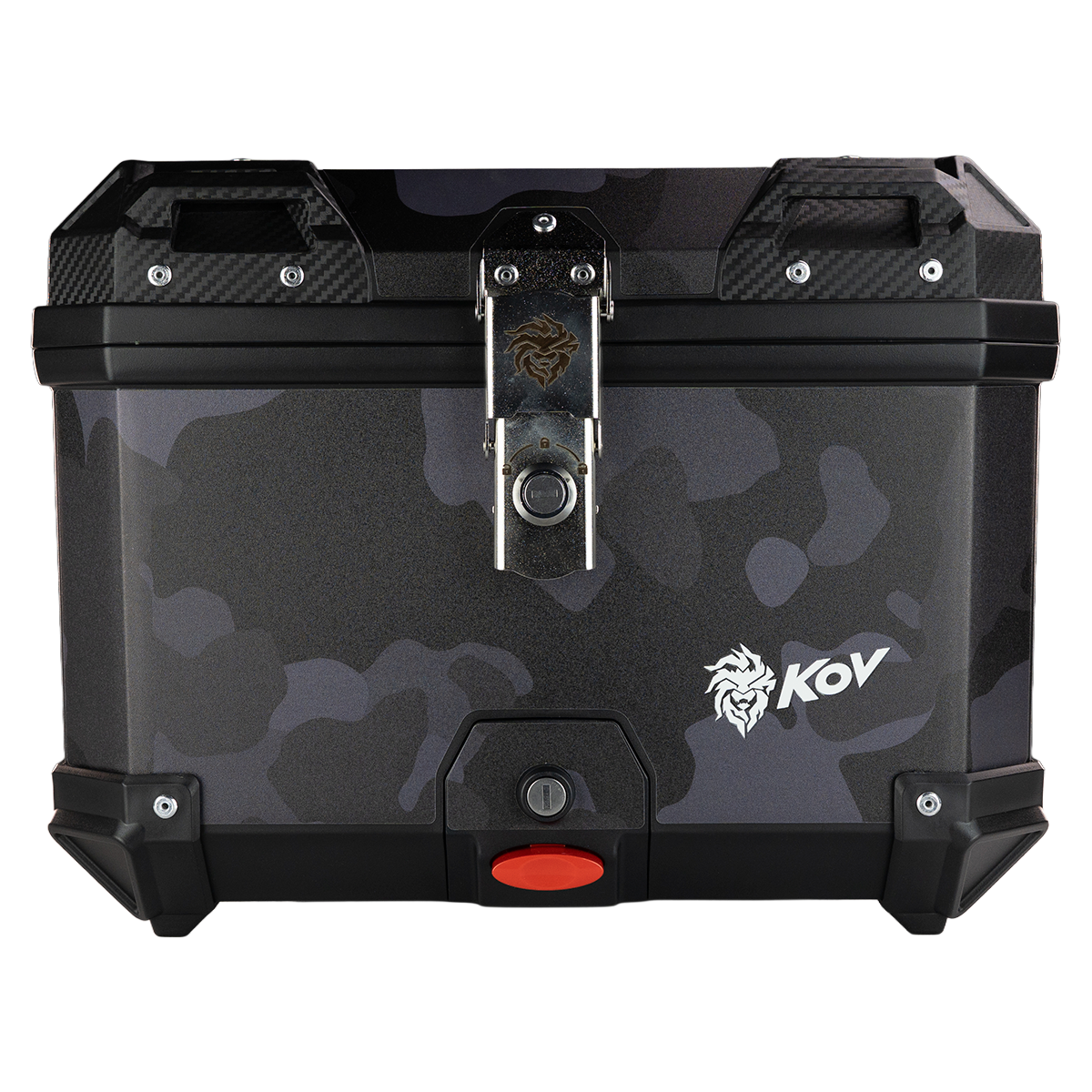 MALETERO TOP CASE CAMUFLAJE CON RESPALDO 45 L Accesorios KOV + de motociclista