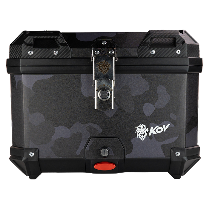 MALETERO TOP CASE CAMUFLAJE CON RESPALDO 45 L Accesorios KOV + de motociclista