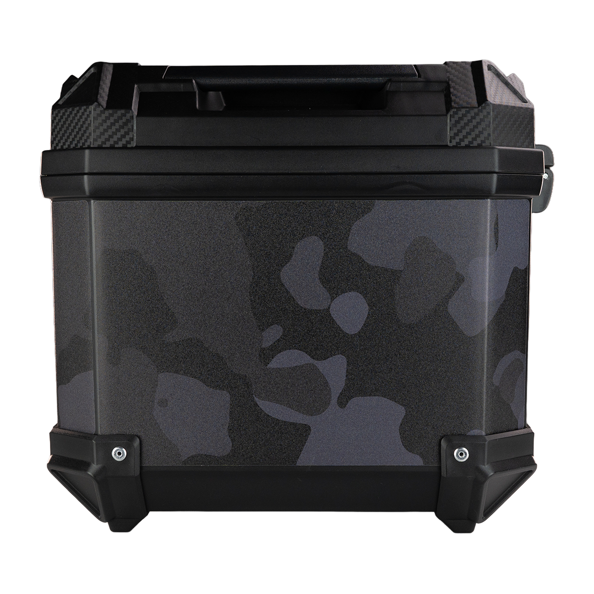 MALETERO TOP CASE CAMUFLAJE CON RESPALDO 45 L Accesorios KOV + de motociclista