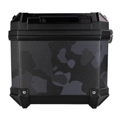 MALETERO TOP CASE CAMUFLAJE CON RESPALDO 45 L Accesorios KOV + de motociclista
