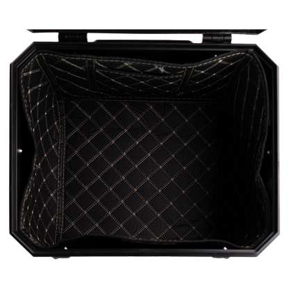 MALETERO TOP CASE CARBON CON RESPALDO 45 L Accesorios KOV + de motociclista