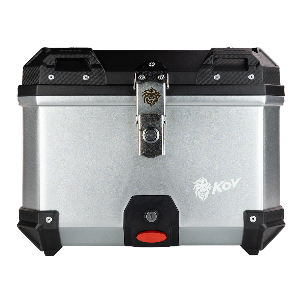 MALETERO TOP CASE SILVER CON RESPALDO 45 L Accesorios KOV + de motociclista