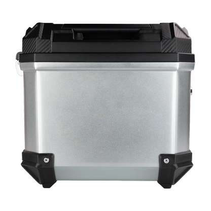MALETERO TOP CASE SILVER CON RESPALDO 45 L Accesorios KOV + de motociclista