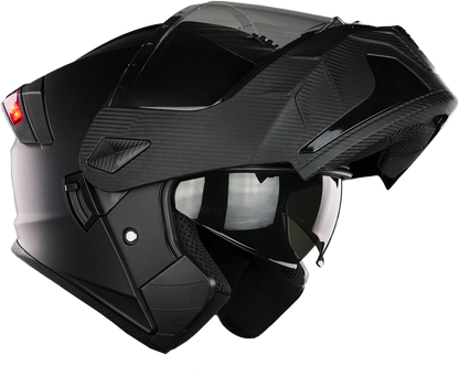 CASCO TURBO NEGRO MATE CON LUZ LED Cascos KOV + de motociclista