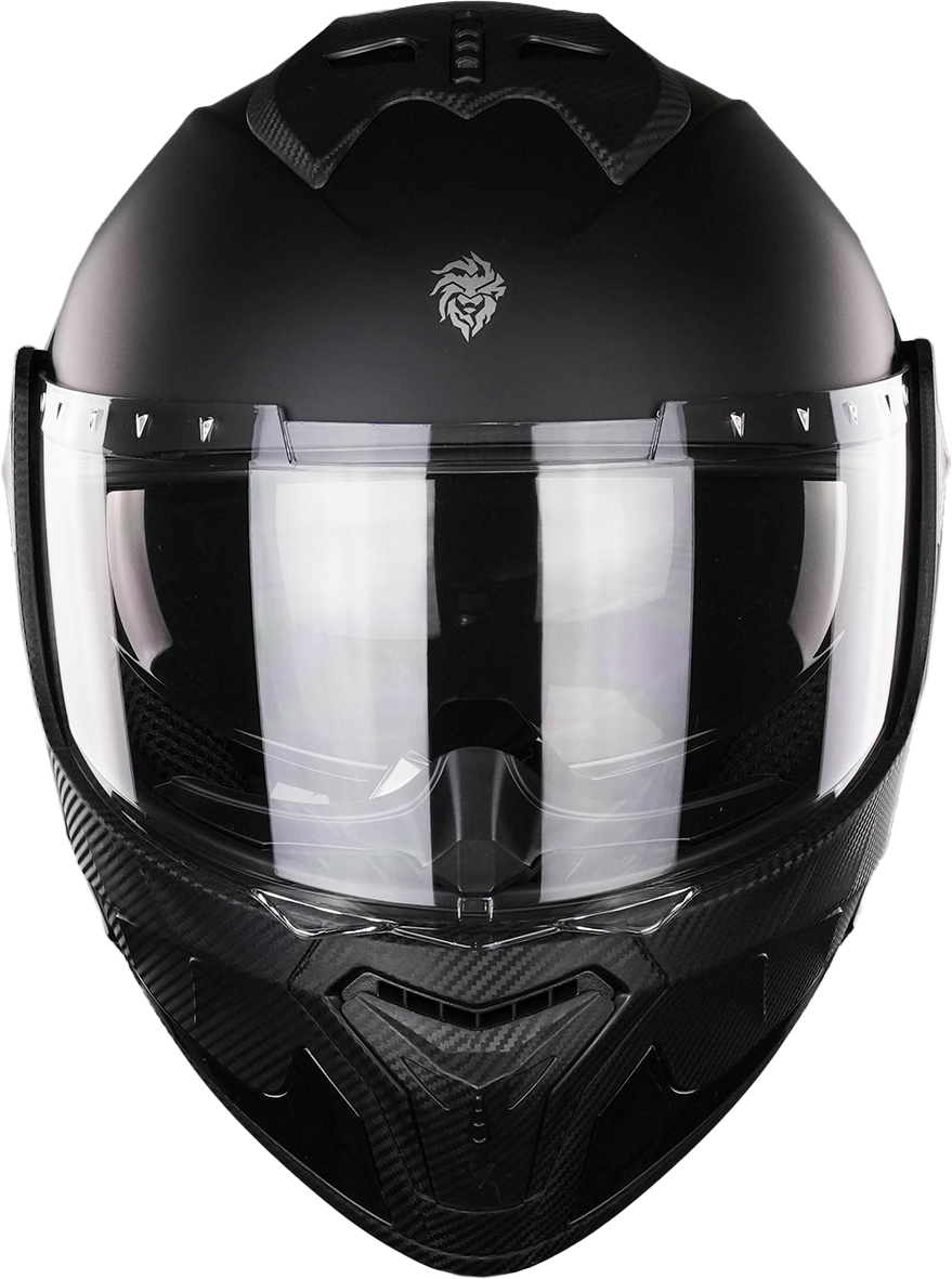 CASCO TURBO NEGRO MATE CON LUZ LED Cascos KOV + de motociclista