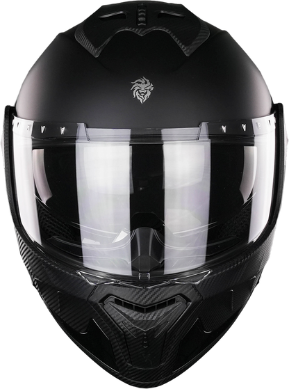 CASCO TURBO NEGRO MATE CON LUZ LED Cascos KOV + de motociclista