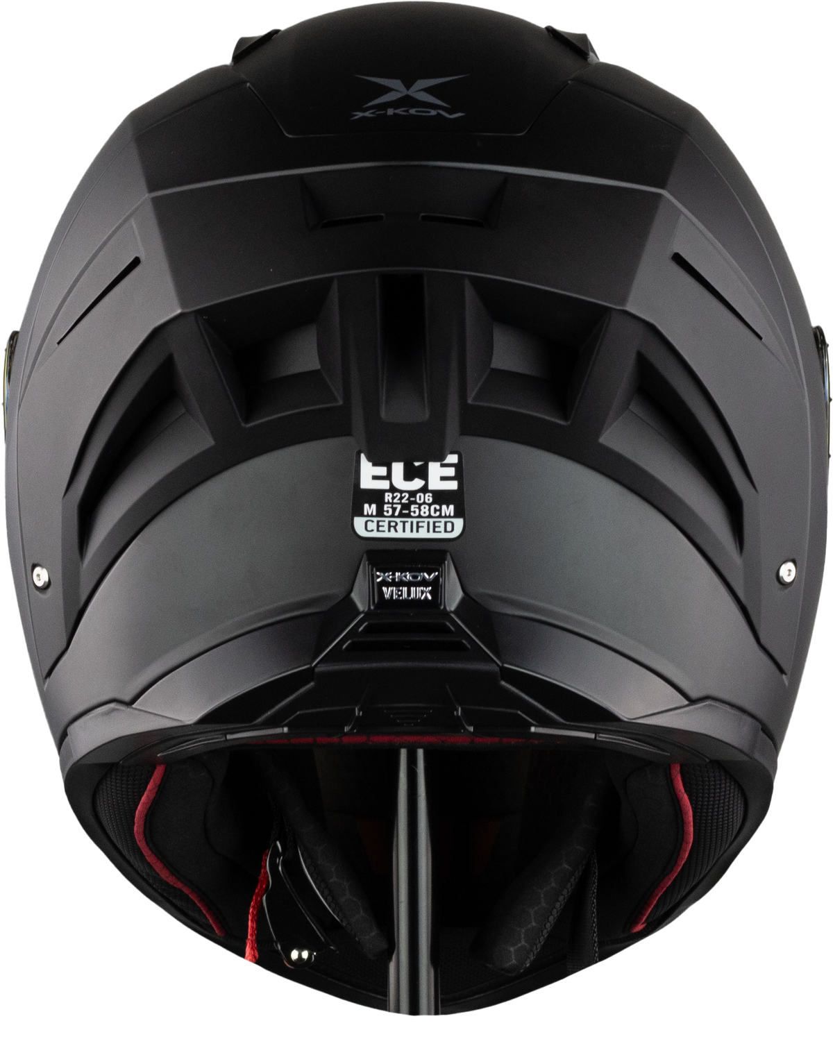 CASCO VELUX NEGRO MATE Cascos X-KOV + de motociclista