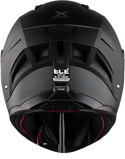 CASCO VELUX NEGRO MATE Cascos X-KOV + de motociclista