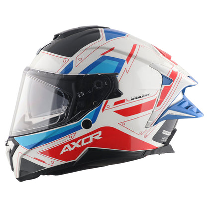 CASCO BRUTALE RYDEN BLANCO/ROJO