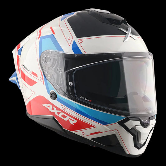 CASCO BRUTALE RYDEN BLANCO/ROJO