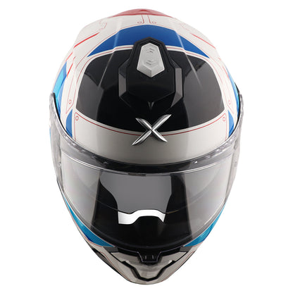 CASCO BRUTALE RYDEN BLANCO/ROJO