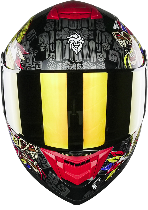 CASCO ZERO QUETZALCOATL DORADO Cascos KOV + de motociclista