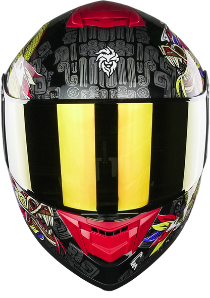 CASCO ZERO QUETZALCOATL DORADO Cascos KOV + de motociclista