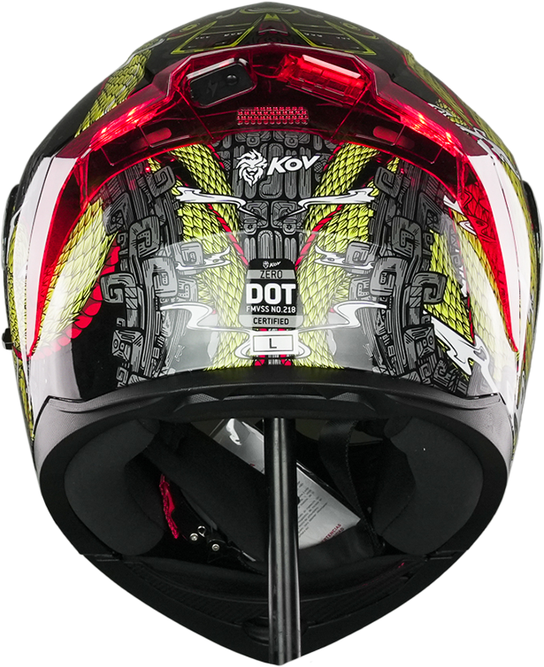 CASCO ZERO QUETZALCOATL DORADO Cascos KOV + de motociclista
