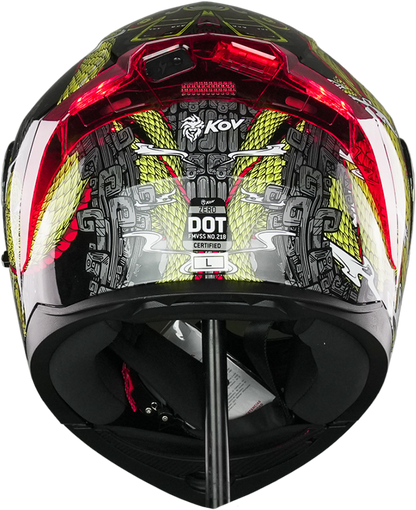 CASCO ZERO QUETZALCOATL DORADO Cascos KOV + de motociclista