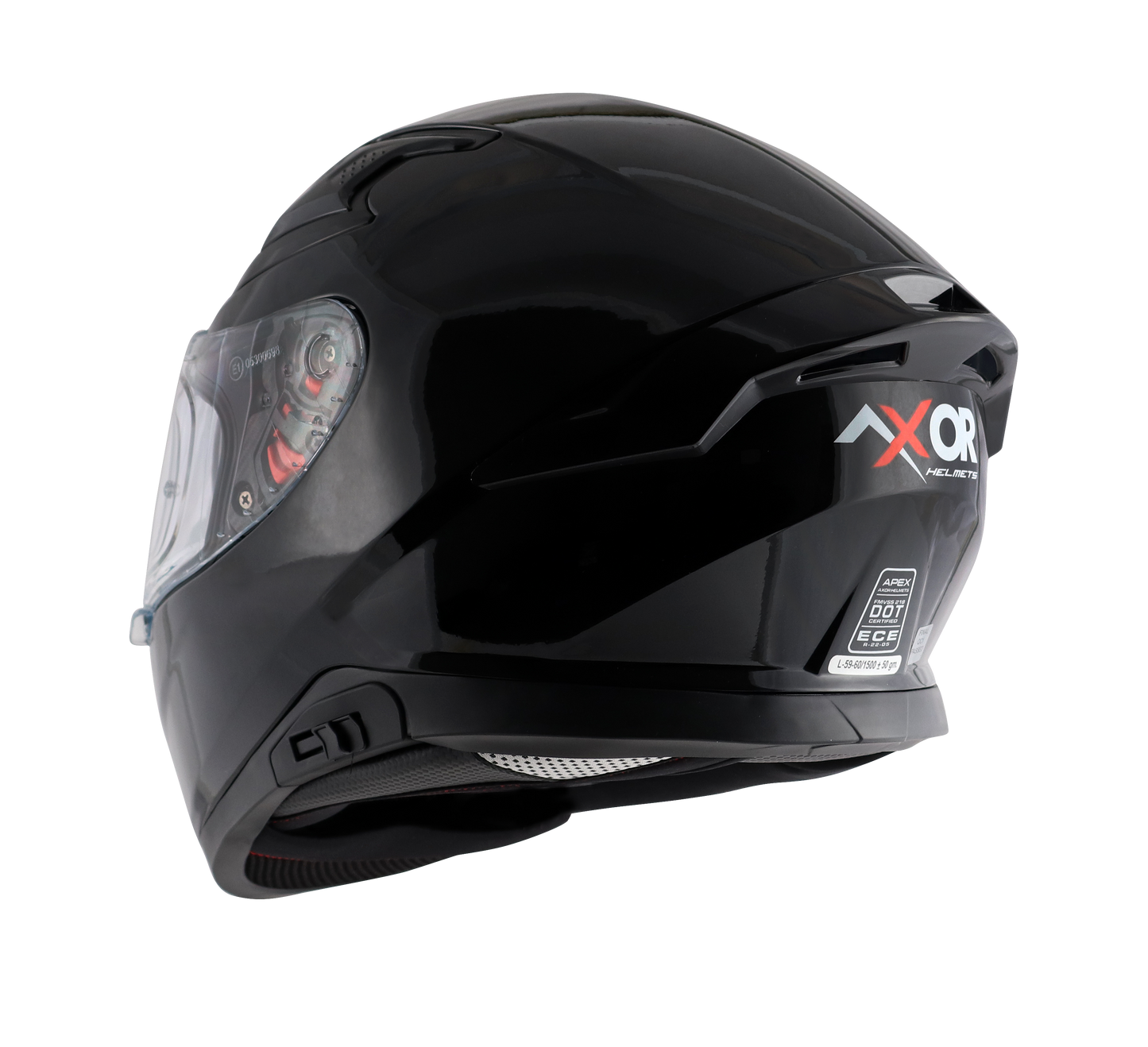CASCO APEX NEGRO SOLIDO