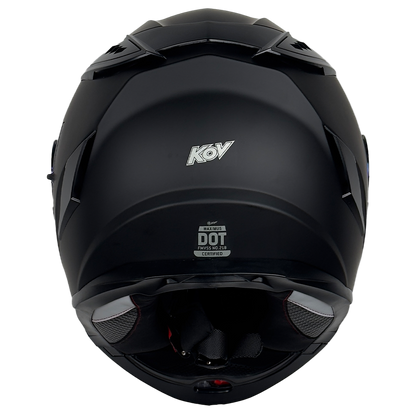 CASCO MAXIMUS NEGRO MATE Cascos KOV + de motociclista