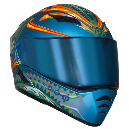 CASCO ESTELAR PEEK CON LUZ LED Cascos KOV + de motociclista