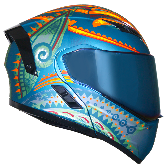 CASCO ESTELAR PEEK CON LUZ LED Cascos KOV + de motociclista