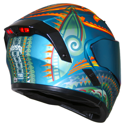 CASCO ESTELAR PEEK CON LUZ LED Cascos KOV + de motociclista